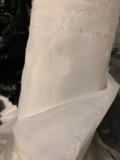 White polyester lining fabric NEW, by the yard, 60 wide
