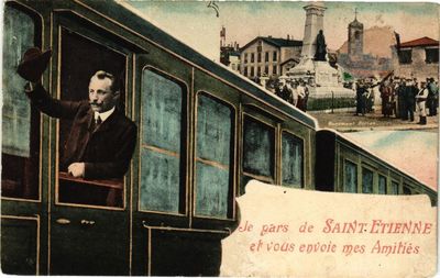 CPA Environs de St-ÉTIENNE - ROCHETAILLÉE - Le Mur du Gouffre d'Enfer