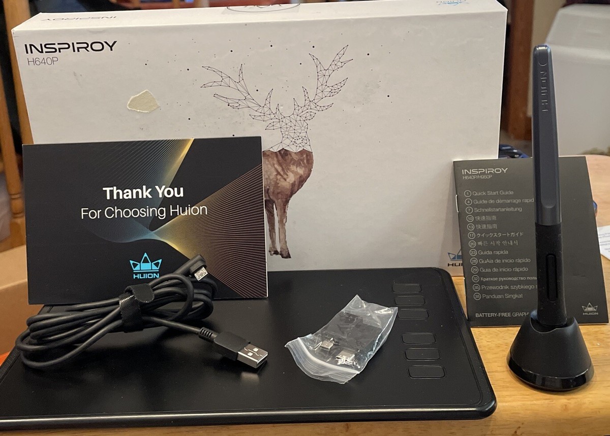 Huion Inspiroy H640P Graphics Drawing Tablet 695638319169| - Main Image