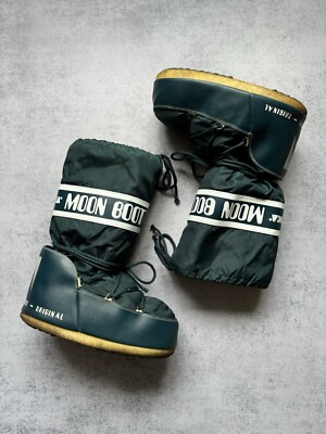 VINTAGE Y2K MOON BOOT TECNICA SNOW SHOES MENS SIZE 42-44 HYPE STREETWEAR  LUXURY