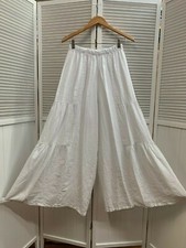 LP144 White Medium NWT Match Point Linen Pant...