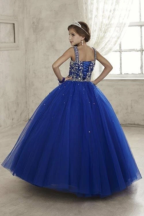 Tiffany 13443 Magenta Stunning Girls Pageant Ball Gown Dress sz 8 - Image 3 of 4