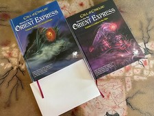 Call of Cthulhu CoC RPG HORROR on the ORIENT EXPRESS vol 1 2 Chaosium HC w/  map