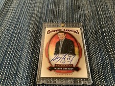 Wayne Gretzky Auto Rare 2020 Goodwin Champions Ud Goat Hof On Card Auto