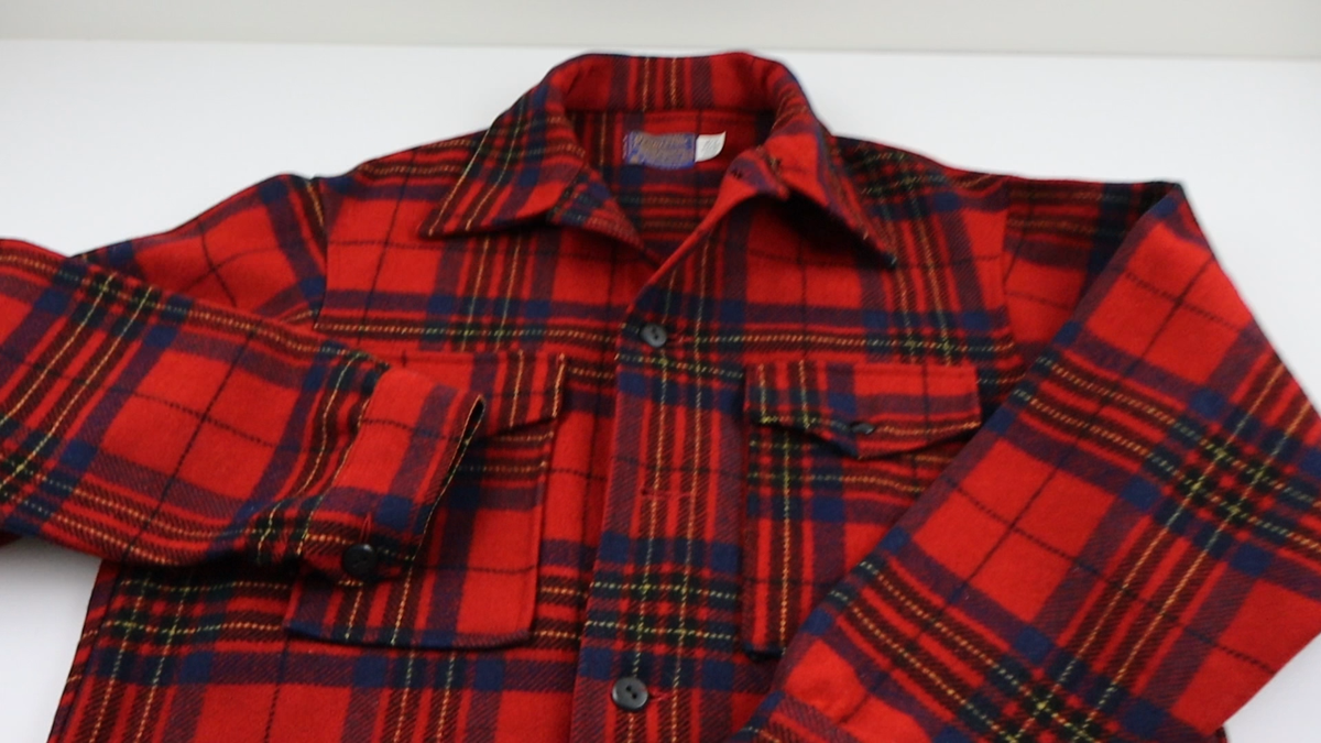 Vtg 70s Pendleton Wool Plaid Field Cruiser Mackinaw Jacket