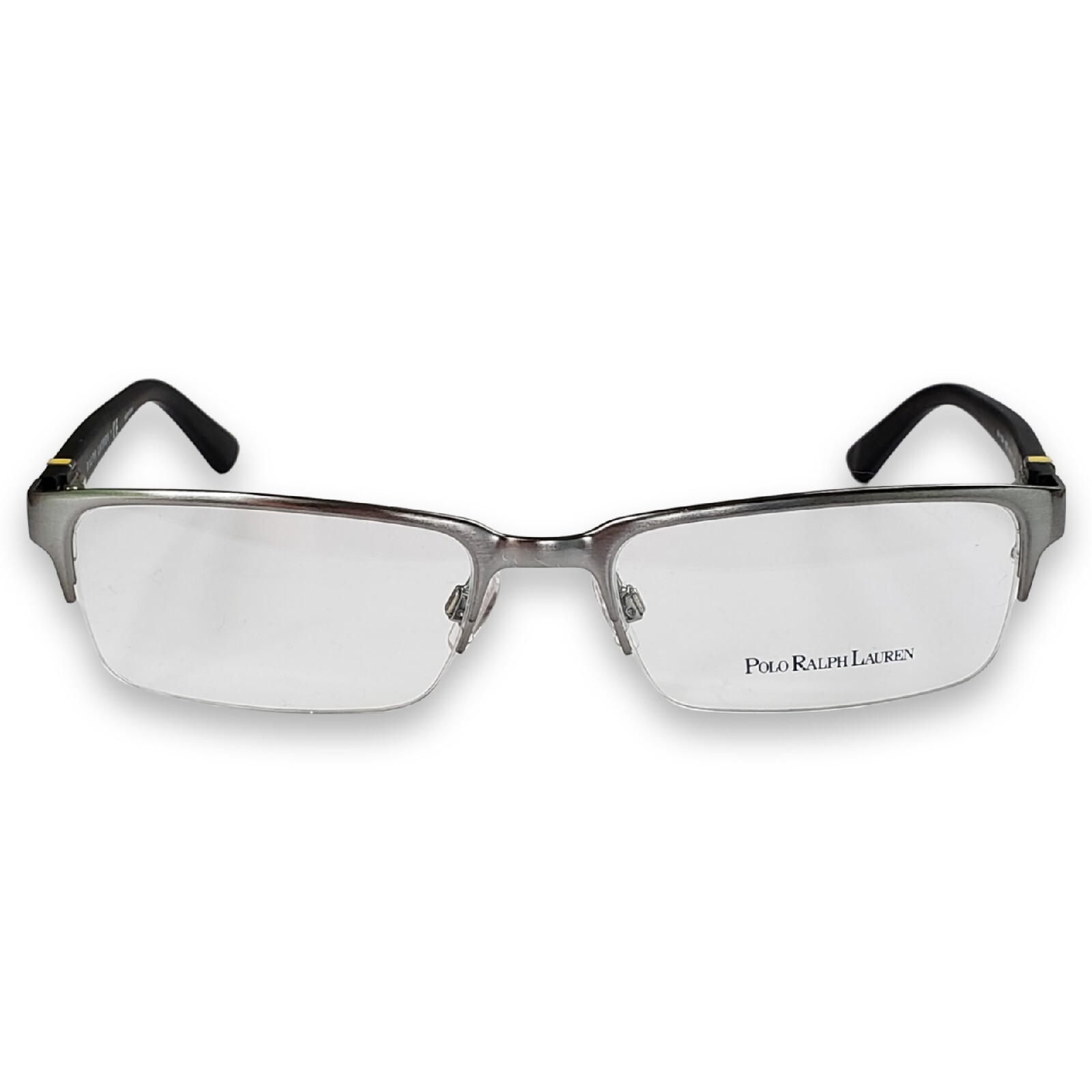 Polo Ralph Lauren Eyeglass Frames Gun Metal Gray/Black Half Rim PH 1134