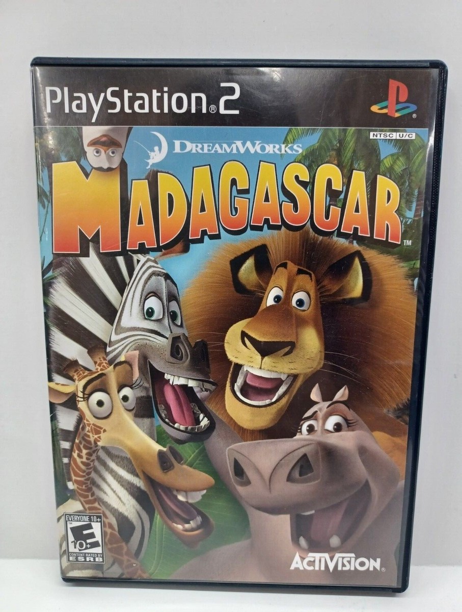 Jeu PS2 Dreamworks Madagascar Complet - Boîtier Cassé Mais Bon état, Disque Fonctionnel, Instructions Incluses