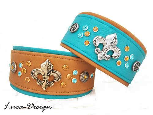 Windhundhalsband Hundehalsband dog Collar Greyhound Galgo Saluki Whippet lys cts - Picture 10 of 10