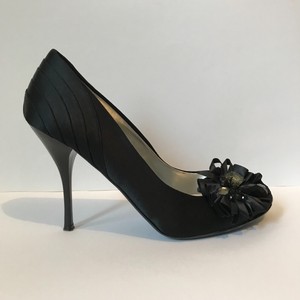 black satin court shoes uk