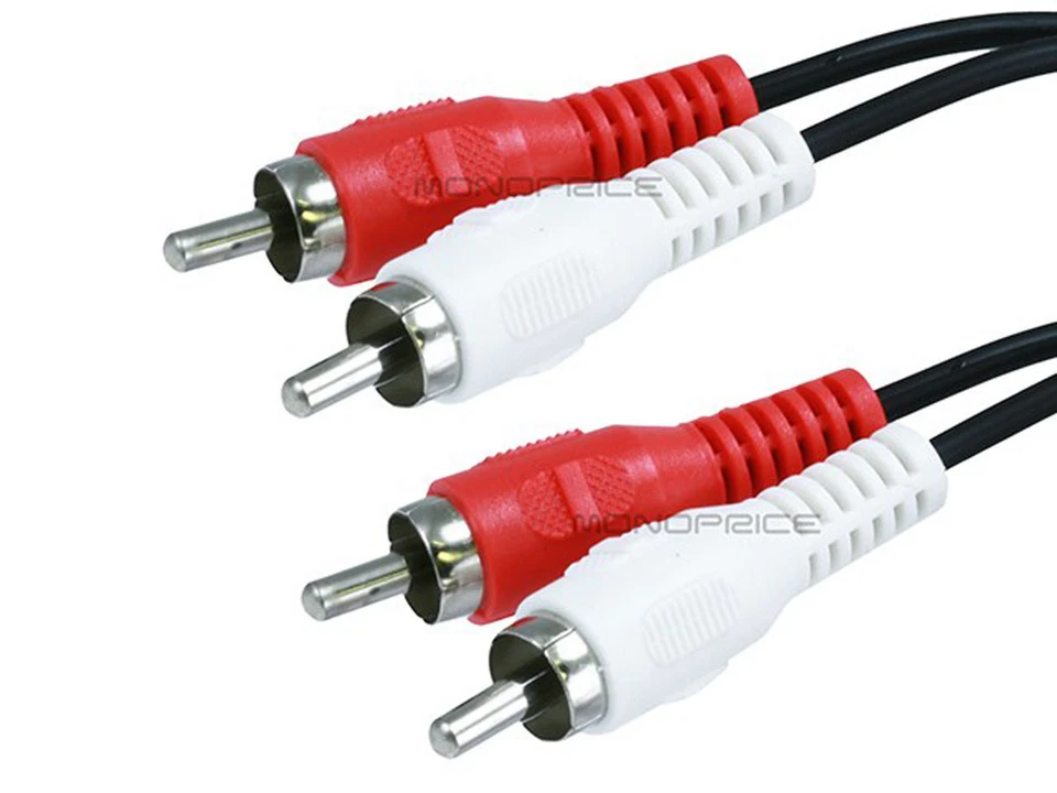 6FT. CABLE RCA TO RCA CONNECTORS--NEW! - Image 2 of 2