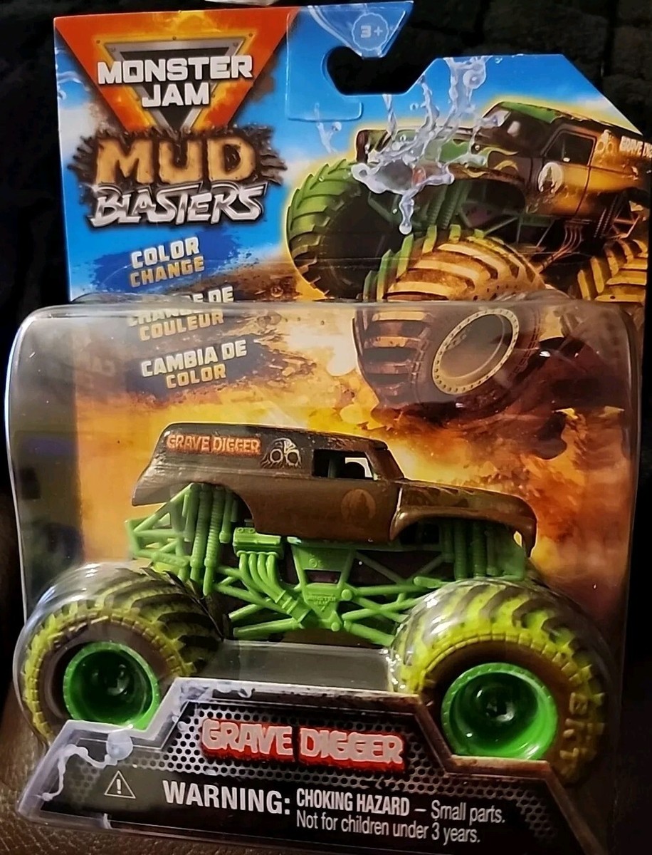 Spin Master Monster Jam Mud Blasters Color Change GRAVE