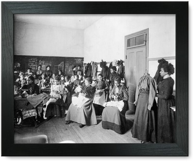Framed Print: Howard University, Washington, D.C., Sewing Class, 1900