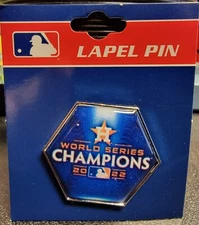 2022 Houston Astros World Series Champions Hexagon MLB Pin PSG New
