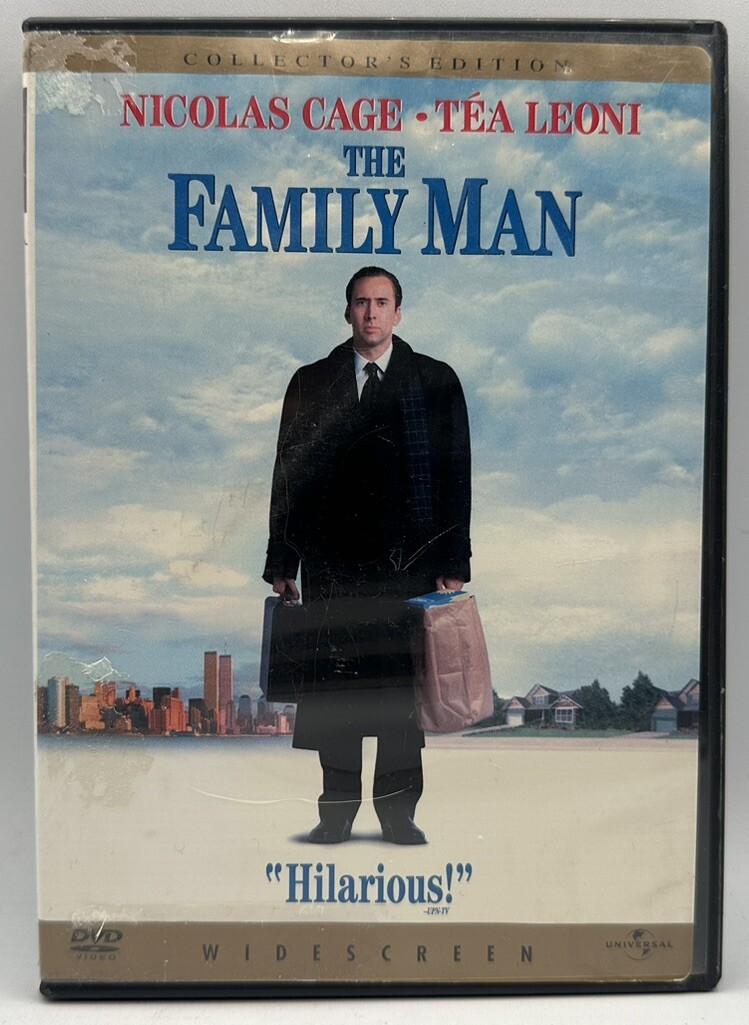 The Family Man DVD Widescreen Nicolas Cage Tea Leoni Collector’s Edition 2001