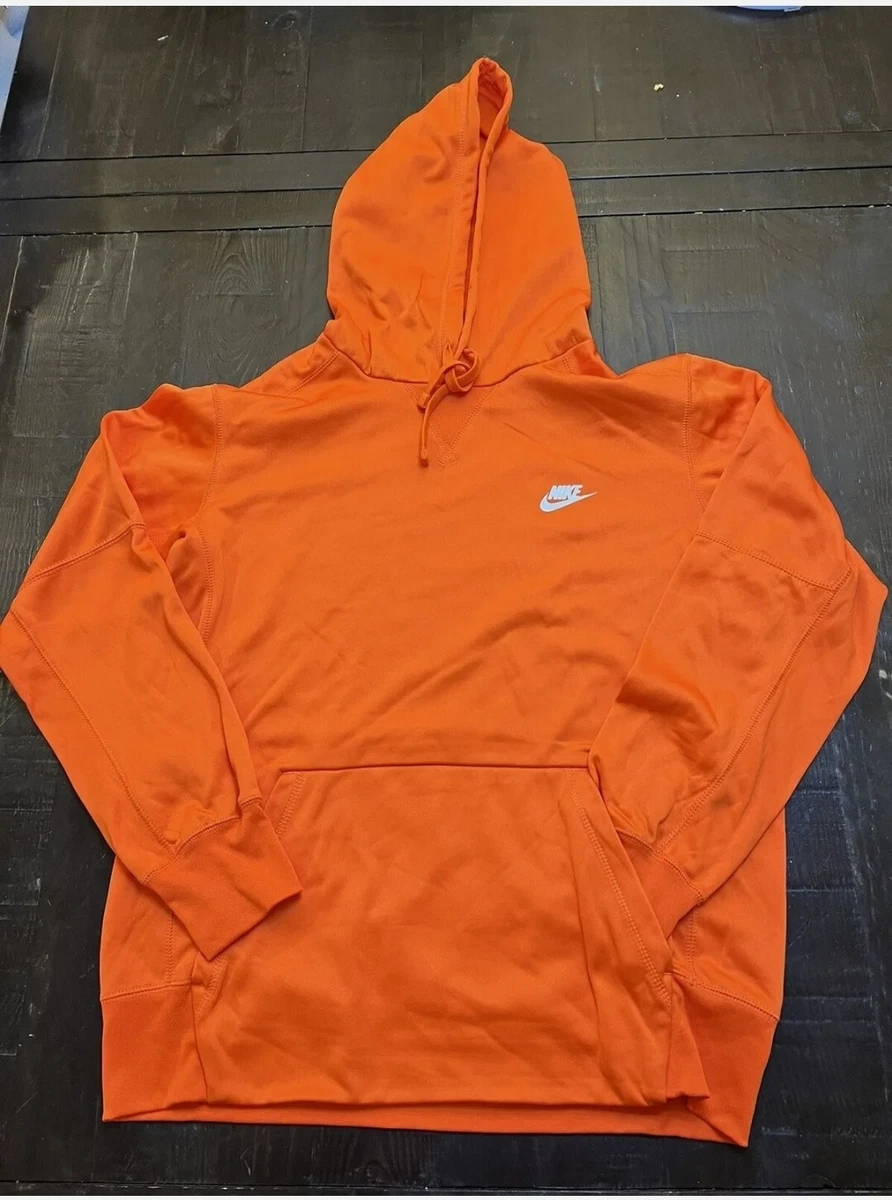 bright orange nike hoodie