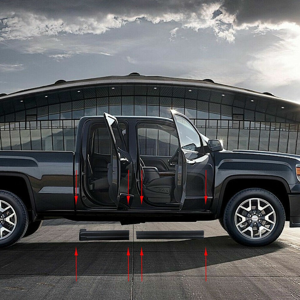 Rocker Panels Covers Fit For 99-06 Silverado/GMC Sierra Extended Cab ...