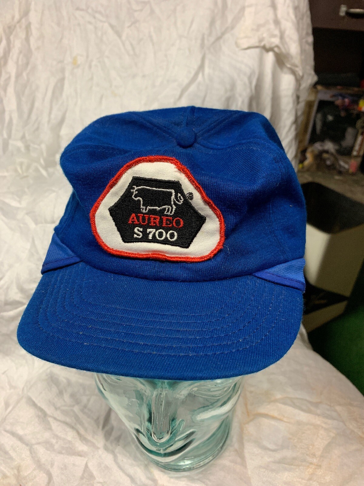 Mackinaw Hat Cap Ear Flaps Elmer Fudd Vintage Patch A… Gem