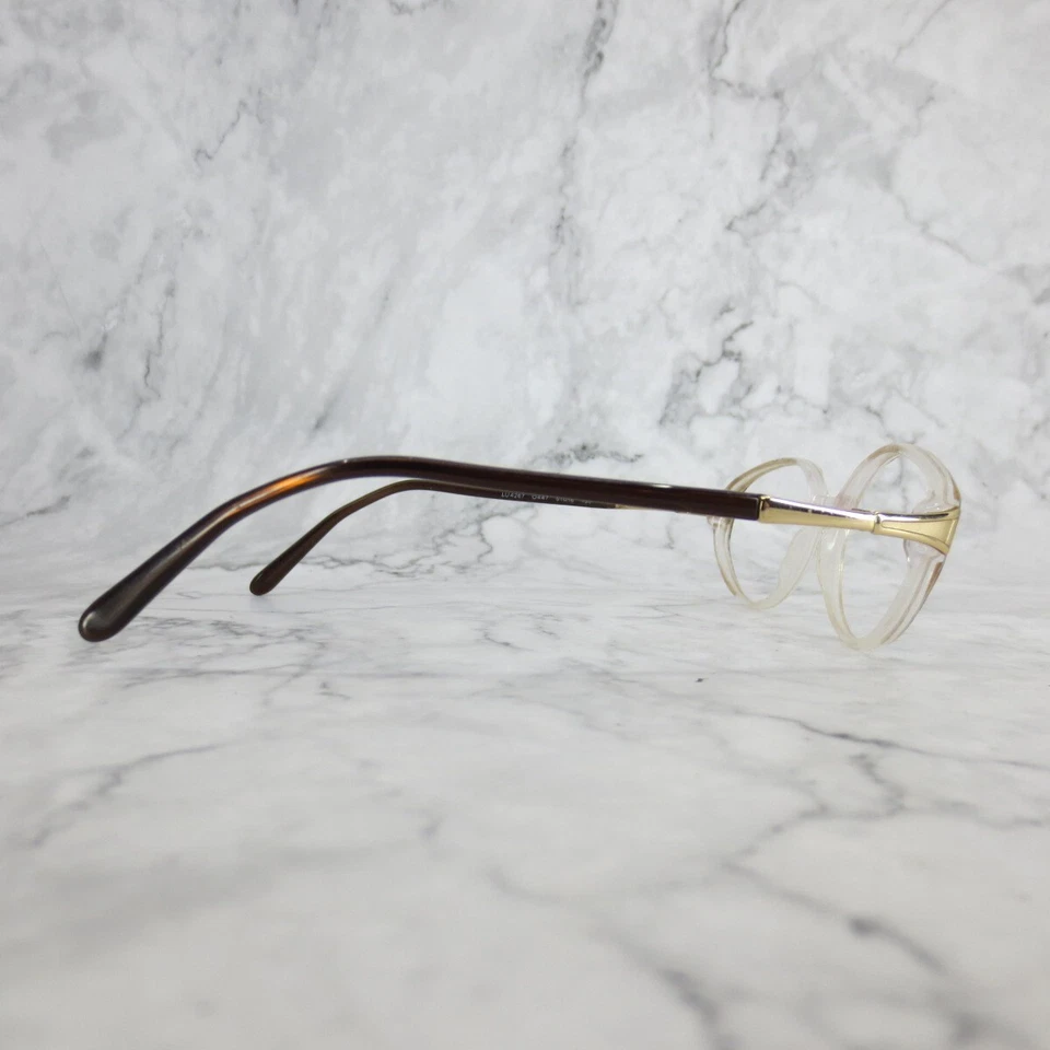 Luxottica LU4267 O447 Anteojos Ovalados Marrón Transparente Monturas de Borde Completo 51-16-130 Foto 3 de 4