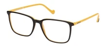 Moncler ML5095 05A Black Slim Plastic Optical Eyeglasses Frame 56-17-150 5095 RX