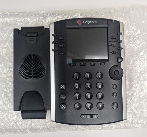 NEW Polycom VVX 411 12-Line VOIP Phone - 2200-48450-001 - PoE + Power Cord - Picture 3 of 7
