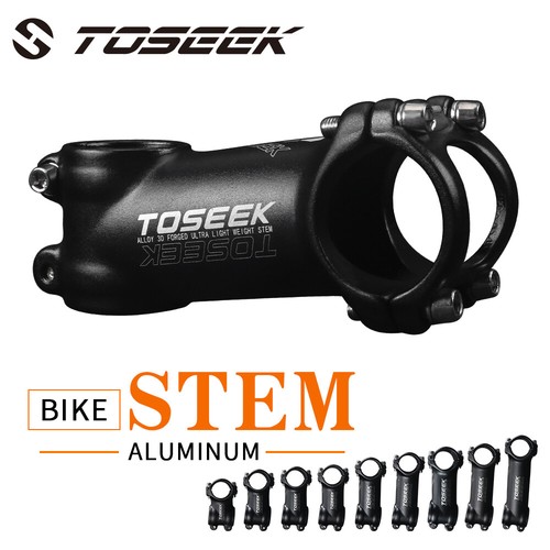 TOSEEK Bicycle Stem 28.6*31.8mm +/-7° Aluminum Alloy MTB Road Bike Stem 45-110mm - Picture 10 of 16