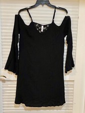 Xhilaration Black Gauze Cover Up Size Small Women Target EUC
