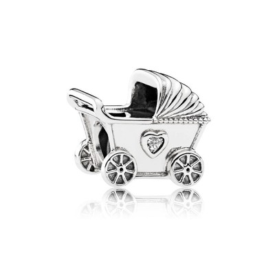 New Authentic Pandora Charm Baby S Pram Charm cz Ebay