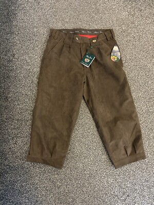 Alan Paine Herren Cambridge Waterproof Reithose Brown Oak W32 Jagd Schießen