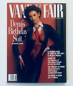 VANITY FAIR Aug 1992 Classic DEMI  MOORE  NUDE Cover  