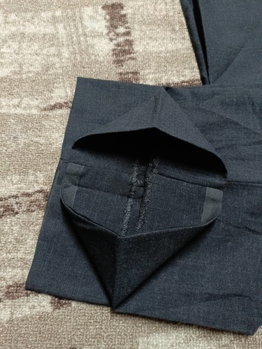 Vintage all worsted handtailored Bespoke classic gangster gray db 1950s suit 42R - Picture 14 of 14