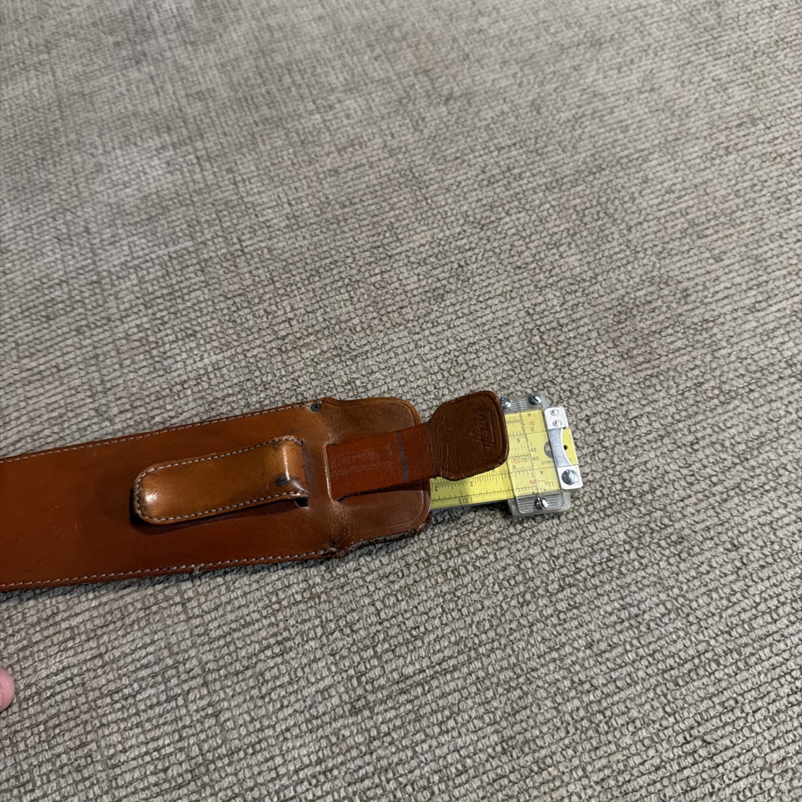 VINTAGE PICKETT & ECKEL N600 ES SLIDE RULE W/ LEATHER  CASE GOOD CONDITION