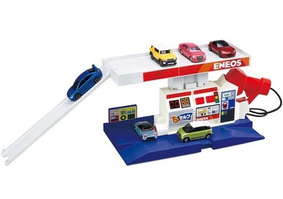 Tomica Job Experience: Lots of Sound! Vibrating Gas Station ENEOS New Japan