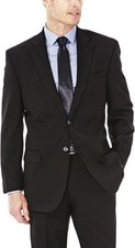 Haggar Men's JMH Premium Stretch Classic Fit Suit Separates - Solid Black