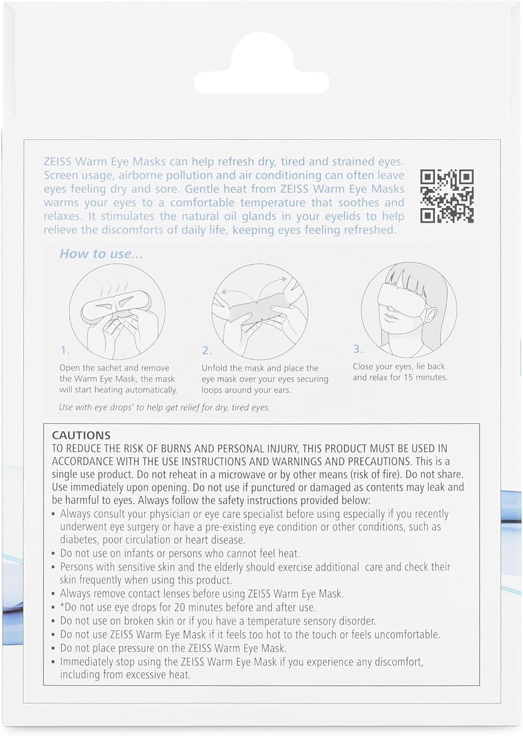 Warm Eye Masks, 6 Count for Dry Eye Relief