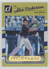 2017 Panini Donruss Gold Press Proof 60/99 Alex Dickerson #139 f5l
