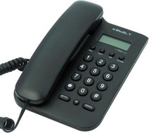 Corded Basic Landline Phone, Telpal FSK/DTMF Simple Caller ID Telephone with LCD