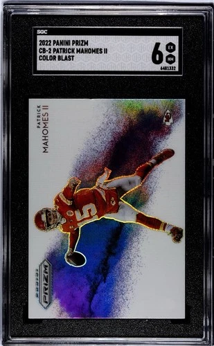New Listing2022 Prizm Patrick Mahomes Color Blast SGC 6Opens in a new window or tab