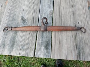 Rare Antique Primitive 20" Pony/Donkey/Goat Whippletree For A  Walk-behind Plow 