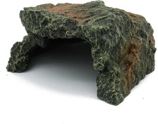 Reptile Rock Hide Cave, Aquarium Habitat Decor Rock Tortoise Hideout for Lizards