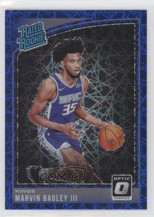 2018 Donruss Optic Rated Rookie Blue Velocity Prizm Marvin Bagley III #168 1q0b