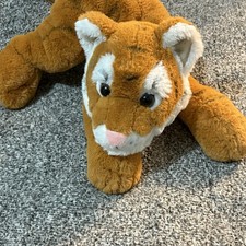 FAO Schwarz Bengal Tiger Plush   21" Realistic Stuffed Cat 2021