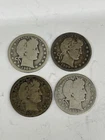 1909-O, P, D & S Barber Quarters 90% Silver $1 Face (I#013)