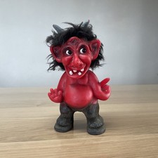 Troll Teufel Heico Wackelkopf - Vintage ca. 60er Jahre - Figur Deko Rot