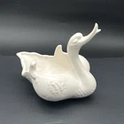 Vintage Large White Ceramic Swan Planter Made by Hull Pottery Made In USA