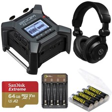 Zoom F3 2-Channel/2-Track Field Recorder, Bun...