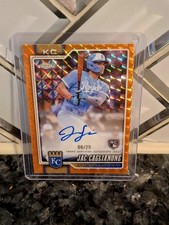2026 Topps Chrome Jac Caglianone Orange Auto Rookie RAJC 6/25 Royals
