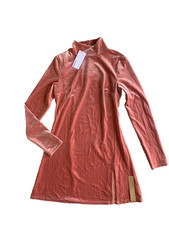 Reformation Light Pink Velvet Suede Knit Mini Dress Size Small