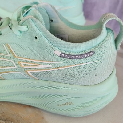 Asics Gel Nimbus 26 Mint Green Women's Size 9.5 | eBay