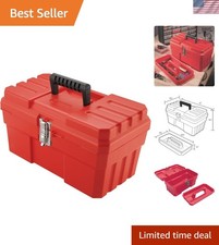 Cassetta degli attrezzi impermeabile resistente 14 pollici con chiusura sicura per attrezzi e artigianato