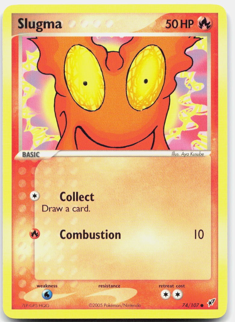 Slugma 74/107 Common Deoxys Pokemon Near Mint